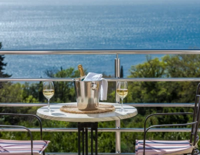 Sea-view terrace at Apartments Maris, apartments Dubrovnik Riviera